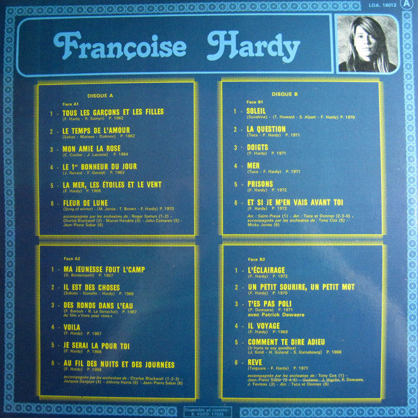 Françoise Hardy : Le Double Disque D'or De Francoise Hardy (2xLP, Comp)