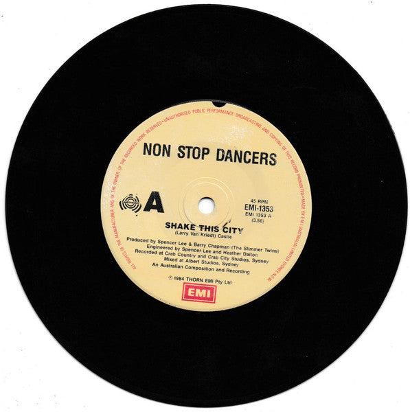 Non Stop Dancers : Shake This City (7", Single)