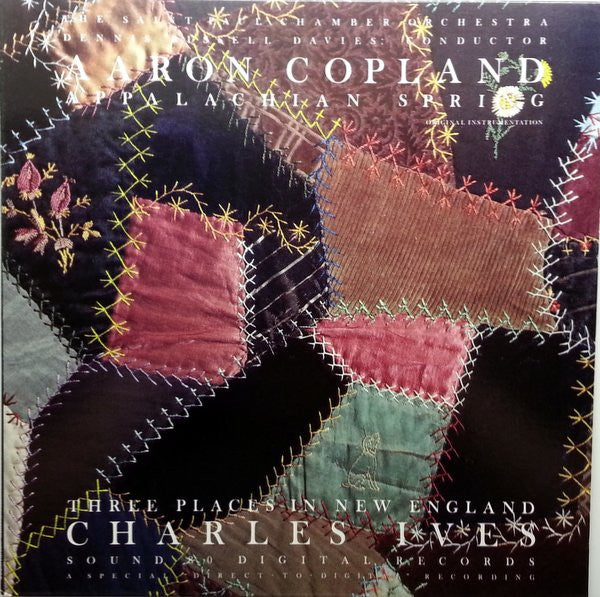Aaron Copland, Charles Ives / Conductor Dennis Russell Davies Orchestra The Saint Paul Chamber Orchestra : Aaron Copland: Appalachian Spring - Charles Ives: Three Places In New England (LP, Gat)