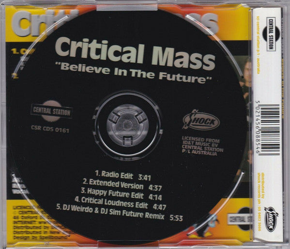 Critical Mass : Believe In The Future (CD, Single)