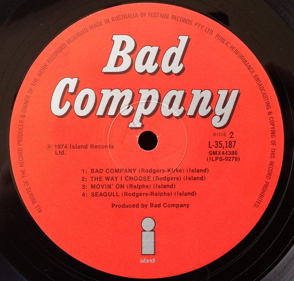 Bad Co* : Bad Company (LP, Album, Gat)