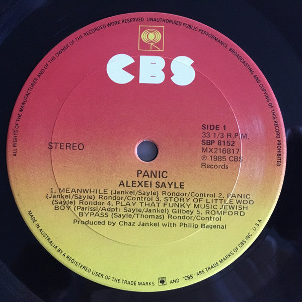 Alexei Sayle : Panic (LP, Album)