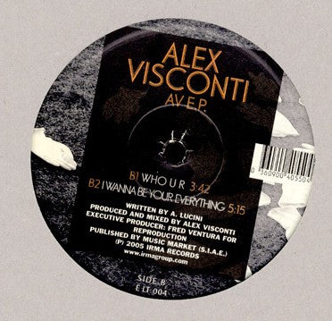 Alex Visconti : Av EP (12", EP)