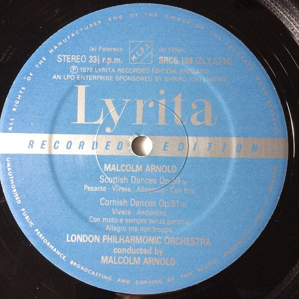 Malcolm Arnold, London Philharmonic Orchestra : English • Scottish & Cornish Dances (LP, Album, RP)