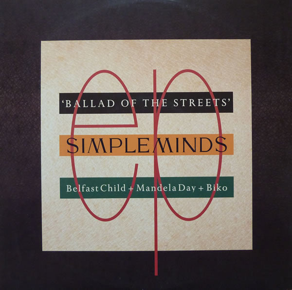 Simple Minds : Ballad Of The Streets (12", EP)