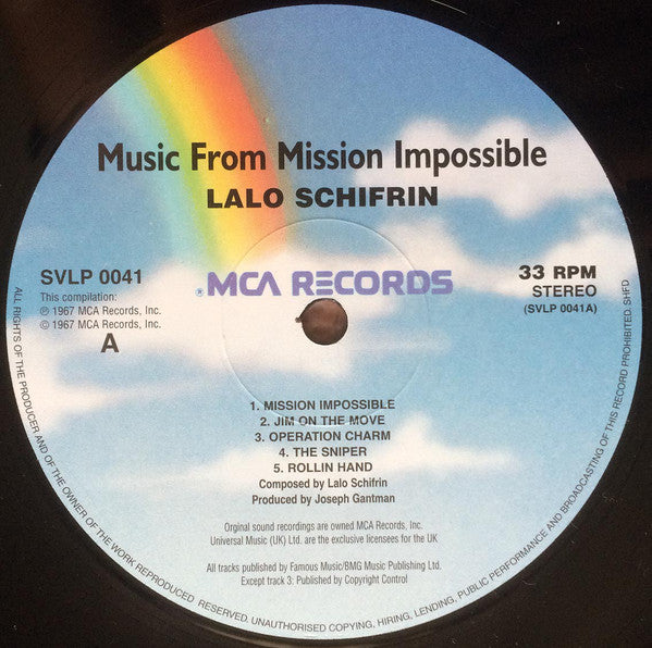 Lalo Schifrin : Music From Mission: Impossible (2xLP, Album, Ltd, RE, 180)
