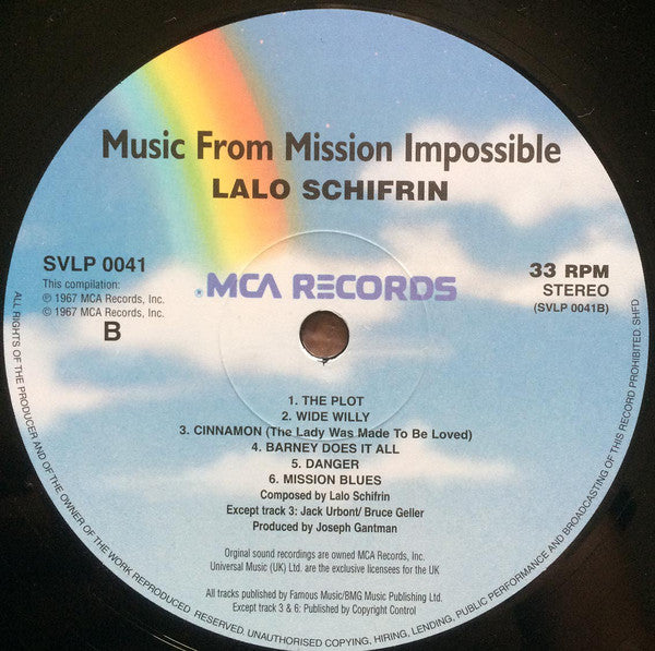 Lalo Schifrin : Music From Mission: Impossible (2xLP, Album, Ltd, RE, 180)