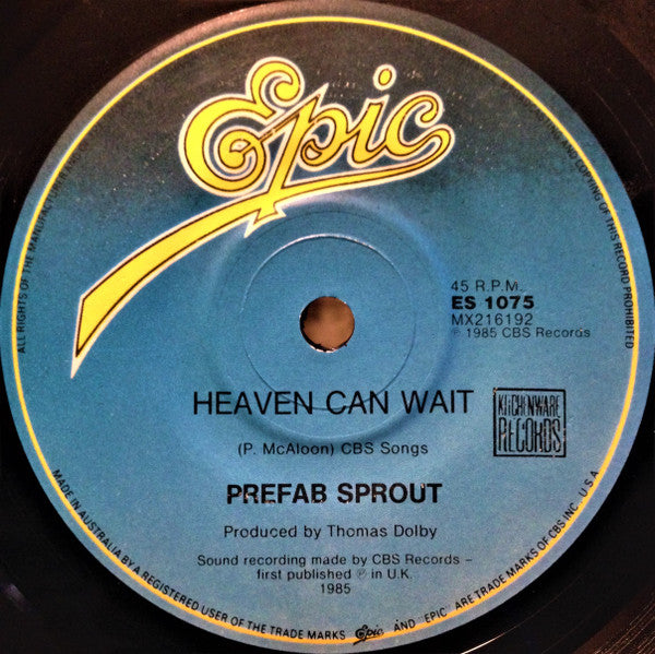 Prefab Sprout : Appetite (7", Single)
