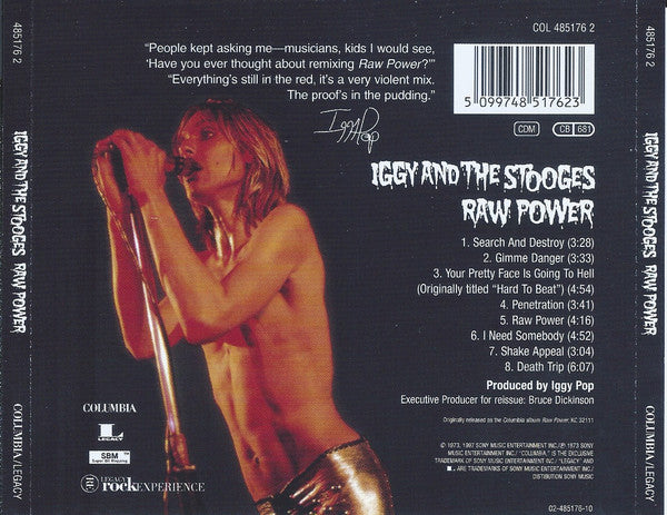 Iggy And The Stooges* : Raw Power (CD, Album, RE, RM)