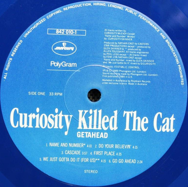 Curiosity Killed The Cat : Getahead (LP, Album, Ltd, Blu)