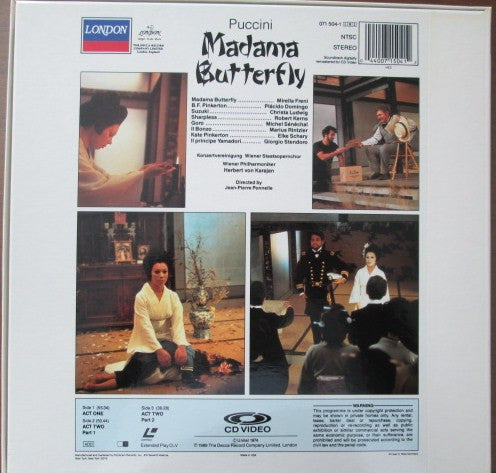 Giacomo Puccini : Madama Butterfly (2xLaserdisc, 12", Album, NTSC)