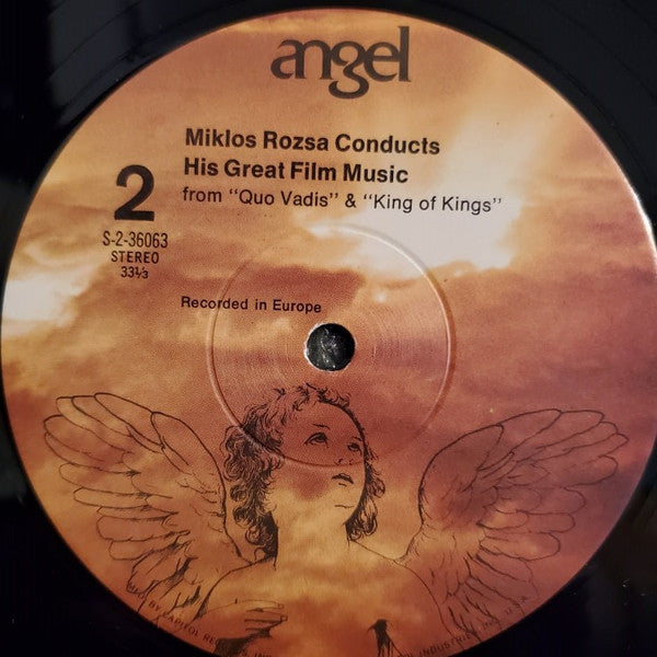 Miklós Rózsa : Conducts His Great Film Music From Ben-Hur, El Cid, Quo Vadis And King Of Kings (LP, Comp, RE)