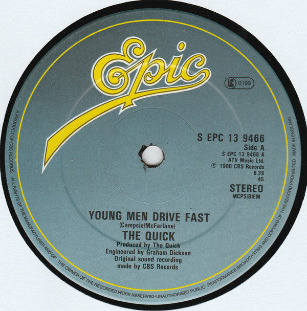 The Quick : Young Men Drive Fast (12", Single)