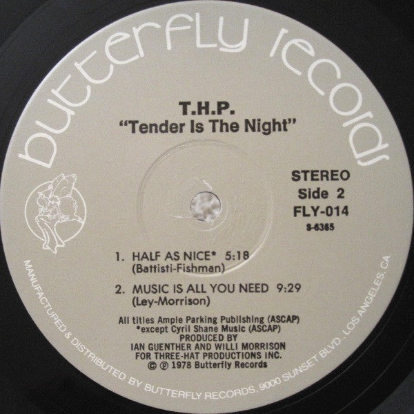 THP* : THP #2 - Tender Is The Night (LP, Album)