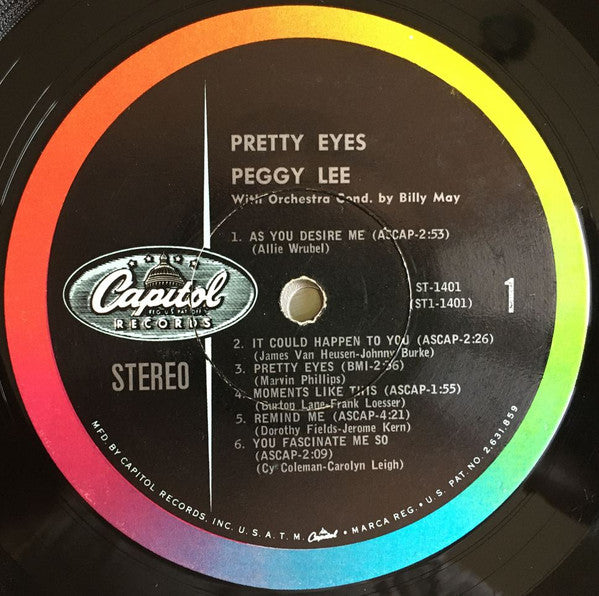 Peggy Lee : Pretty Eyes (LP)