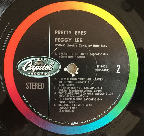 Peggy Lee : Pretty Eyes (LP)