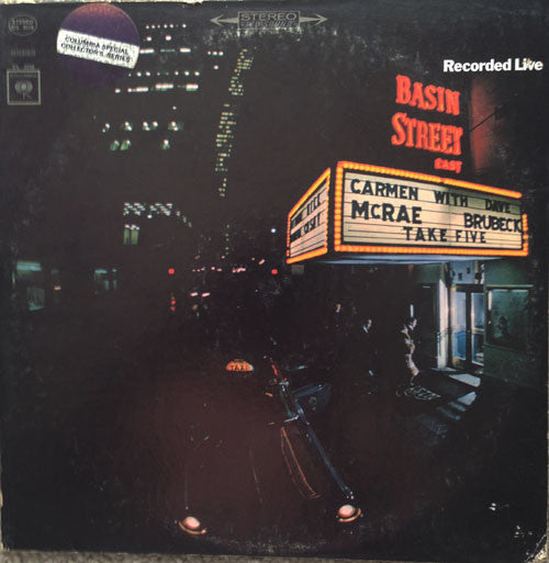 Carmen McRae - Dave Brubeck : Take Five (Recorded Live At Basin Street East) (LP, Album)