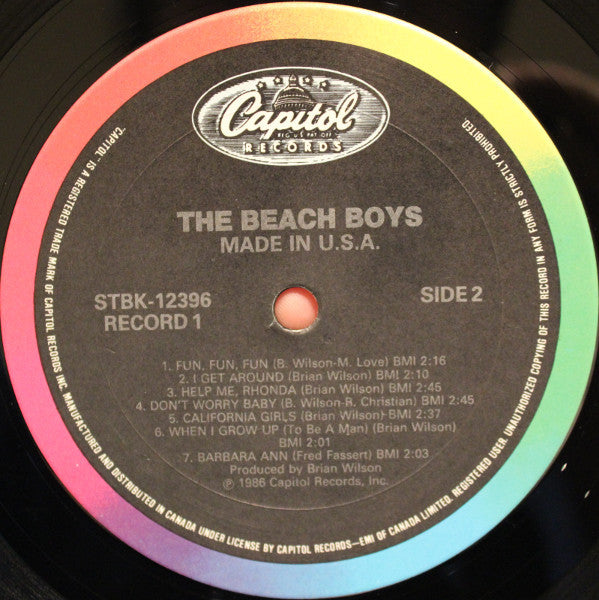 The Beach Boys : Made In U.S.A. (2xLP, Comp, Gat)