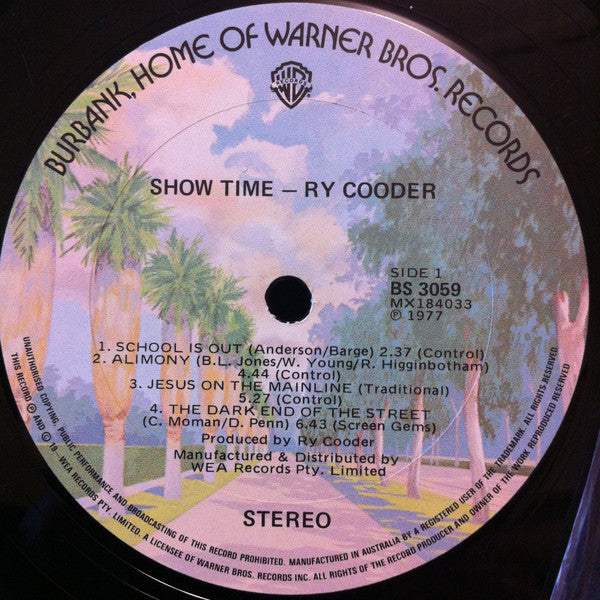 Ry Cooder : Show Time (LP, Album)