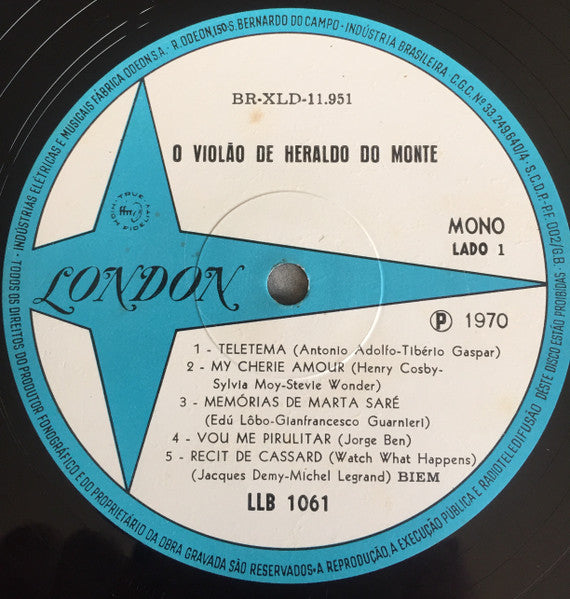 Heraldo Do Monte : O Violão De Heraldo Do Monte (LP, Album, Mono)