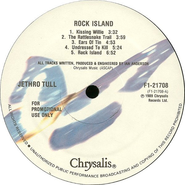 Jethro Tull : Rock Island (LP, Album, Promo)
