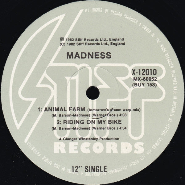 Madness : Driving In My Car (12", Single, Ltd)