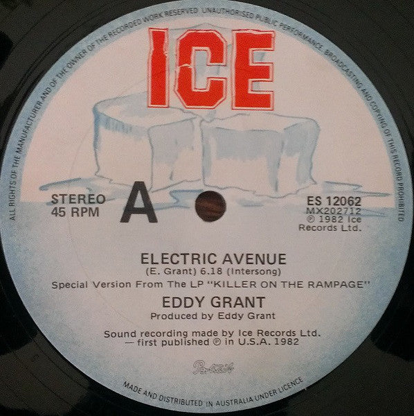 Eddy Grant : Electric Avenue (12")