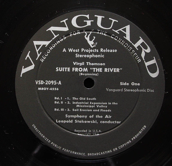 Virgil Thomson - Leopold Stokowski Conducting The Symphony Of The Air : The Plow That Broke The Plains / Suite From 'The River' (LP, Album)