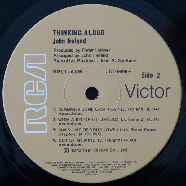 John Ireland (2) : Thinking Aloud (LP, Album)