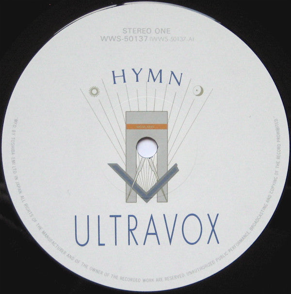 Ultravox : Hymn (12", Single, Comp, Etch)