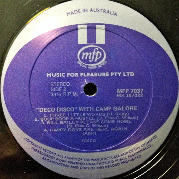 Camp Galore : Deco Disco (LP)