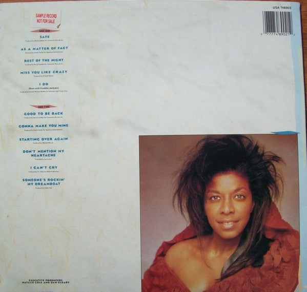 Natalie Cole : Good To Be Back (LP, Album)