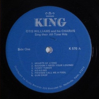 Otis Williams & The Charms : Sing Their All-Time Hits (LP, Comp, RE)