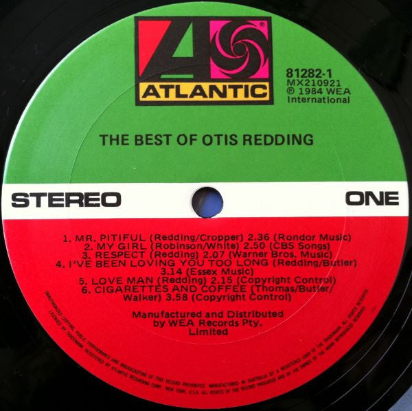 Otis Redding : The Best Of Otis Redding (LP, Comp)