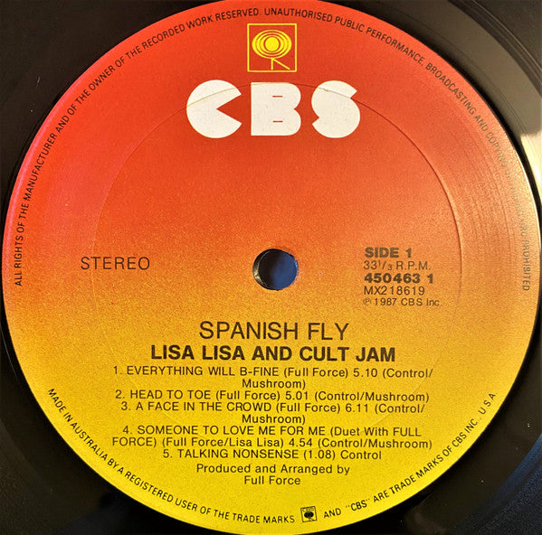 Lisa Lisa & Cult Jam : Spanish Fly (LP, Album)