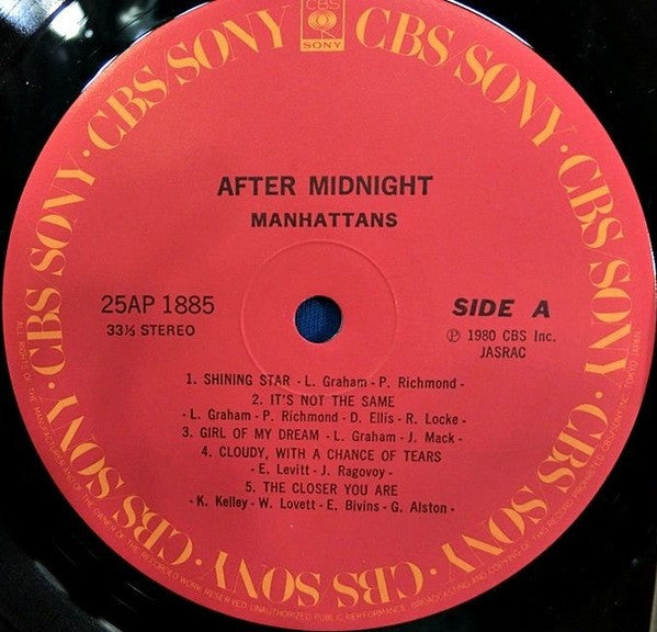 Manhattans : After Midnight (LP, Album)