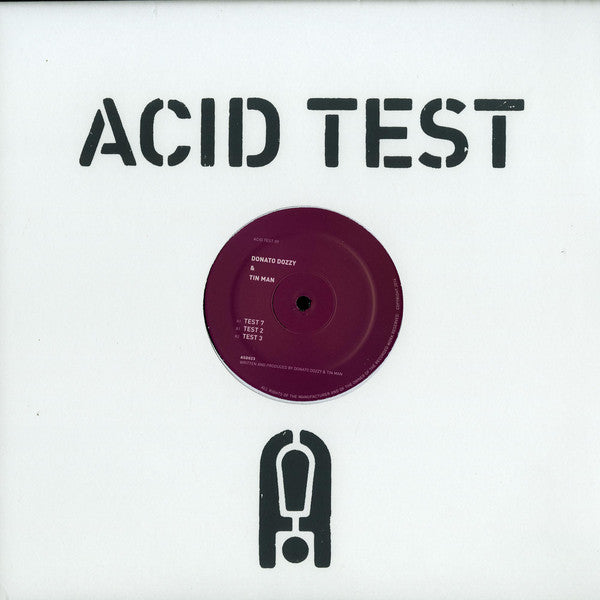 Donato Dozzy & Tin Man (3) : Acid Test 09 (12")