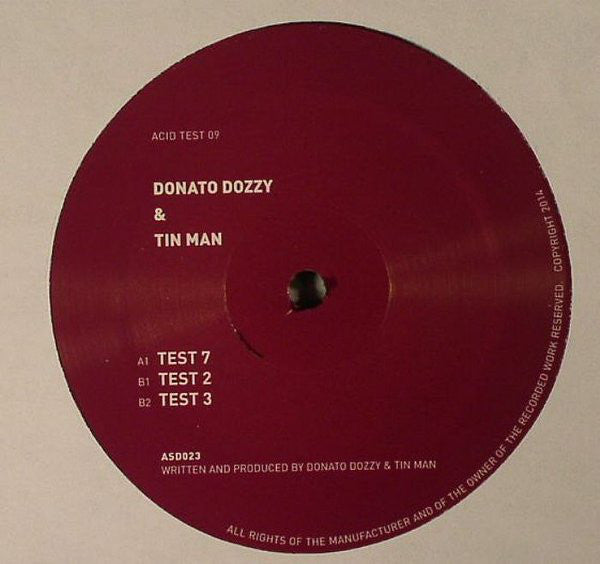 Donato Dozzy & Tin Man (3) : Acid Test 09 (12")