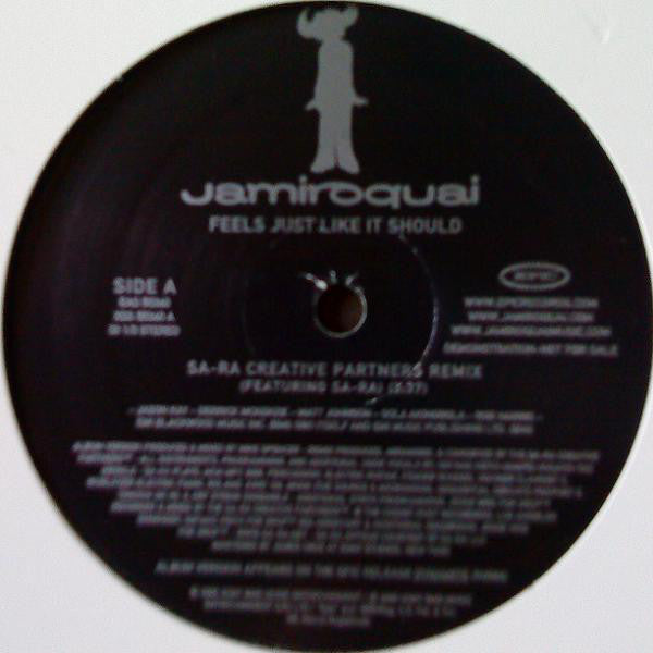 Jamiroquai : Feels Just Like It Should (Sa-Ra Creative Partners Remix) (12", Promo)