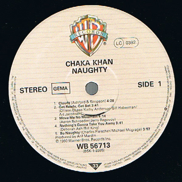 Chaka Khan : Naughty (LP, Album)