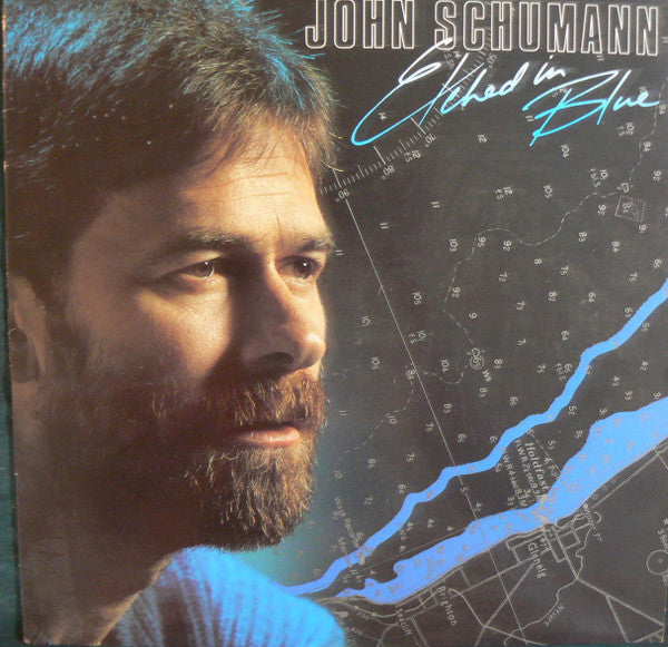 John Schumann : Etched In Blue (LP, Album)