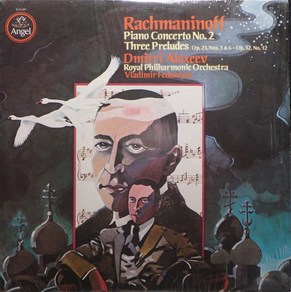 Sergei Vasilyevich Rachmaninoff - Dmitri Alexeev, Royal Philharmonic Orchestra, Vladimir Fedoseyev : Piano Concerto No. 2 / Three Preludes (LP, Album, Quad)