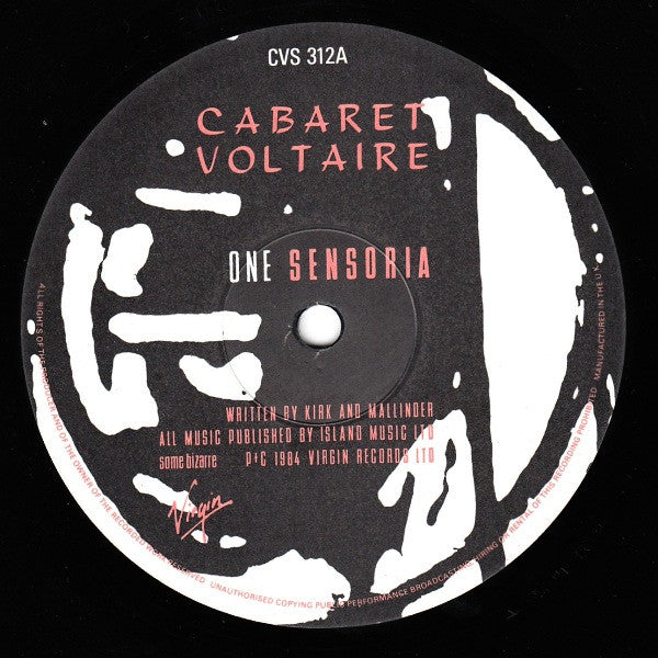 Cabaret Voltaire : Sensoria (12", Single, Ora)