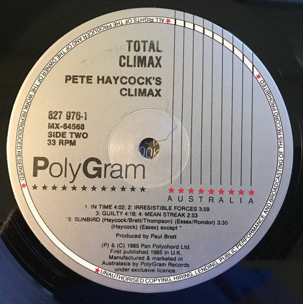 Pete Haycock's Climax : Total Climax (LP, Album)