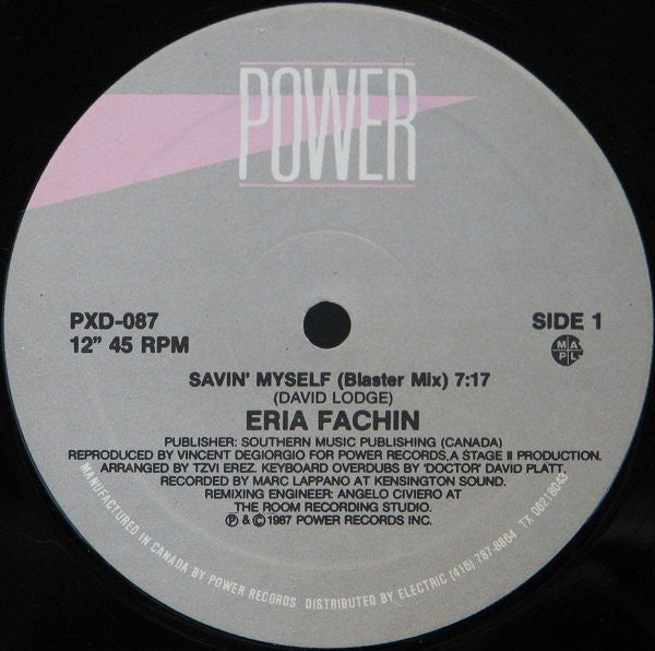 Eria Fachin : Savin' Myself (12")