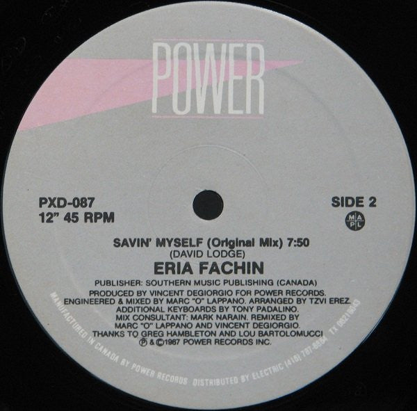 Eria Fachin : Savin' Myself (12")