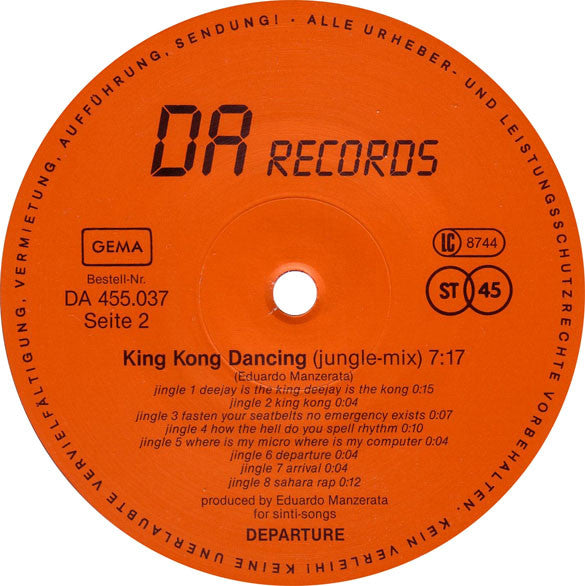 Departure (2) : King Kong Dancing (Miami-No Emergency Exit-Mix) (12")