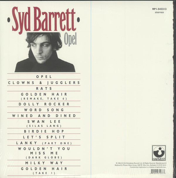 Syd Barrett : Opel (LP, Album, RE, Gat)