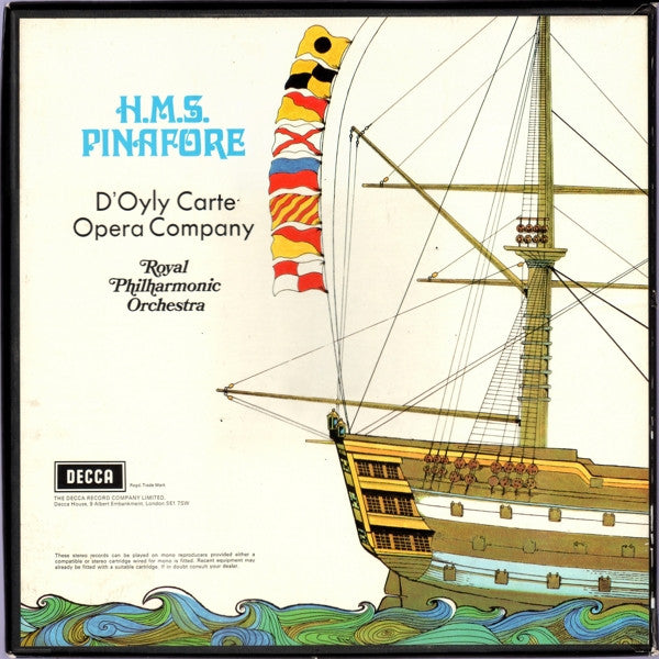 Gilbert & Sullivan - D'Oyly Carte Opera Company, Royal Philharmonic Orchestra : H.M.S. Pinafore (2xLP, Album + Box)