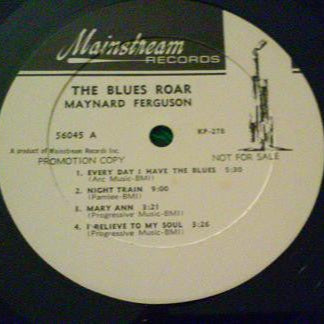 Maynard Ferguson : The Blues Roar (LP, Album, Mono, Promo)